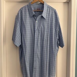 Men's Izod Blue Checkered Shirt